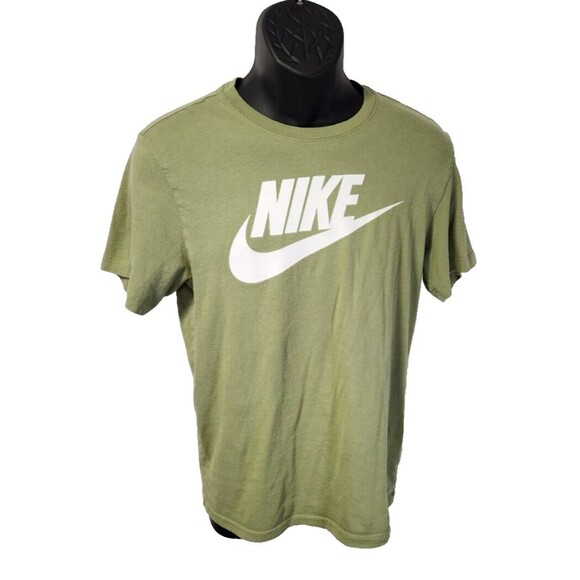 Nike Men's T-Shirt | Small, Green, Logo, Crew Neck, Short Sleeves, GUC, Read Des - Picture 1 of 10